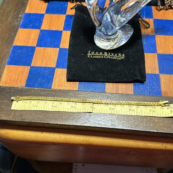 JOAN RIVERS Goldtone Tennis Bracelet - Picture 3 of 4